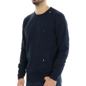 MAGLIA RICAMI BLU